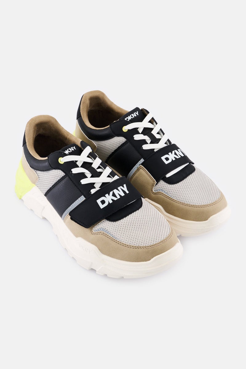 DKNY أحذية كاجوال رجالية مزودة بشعار العلامة التجارية، متعددة الألوان - Image 2