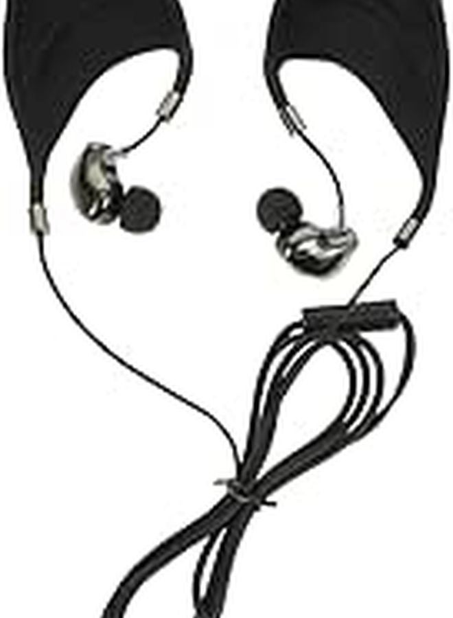 Wired In Ear Headphones With Microphone Noise Reduction Comfortable Earbuds Black - Image 1