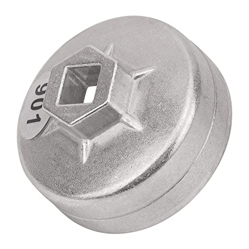 AHL 901 Cap 65mm Oil Filter Wrench 14 Flute 1/2" Square Drive Oil Filter Removel Tools Filter Socket Wrench Spanner Hand Tool for New Big Overlord, Aeolus, Camry, Nissan Bluebird, Flat, Toyota A - Image 2