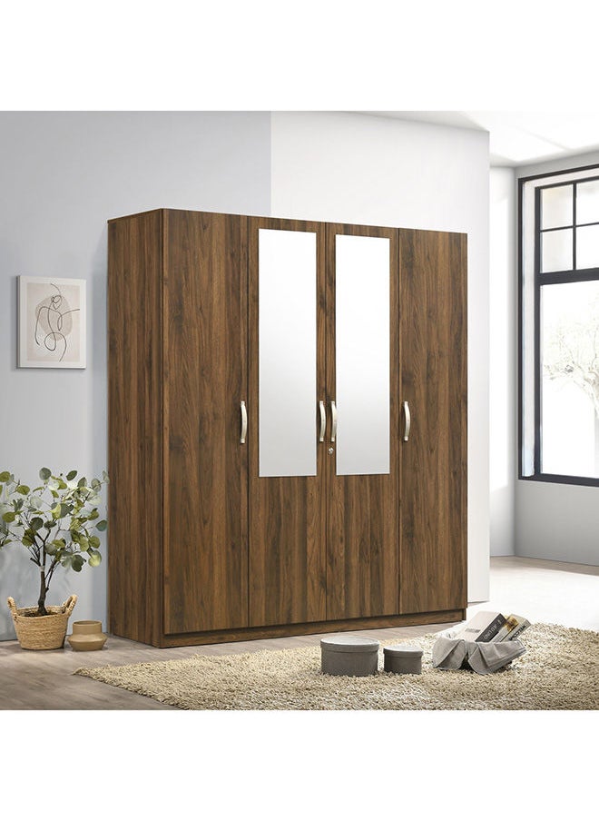 Home Box - Kulltorp Plus 4-Door Wardrobe With Mirror 52 x 182 x 160 cm - Image 1