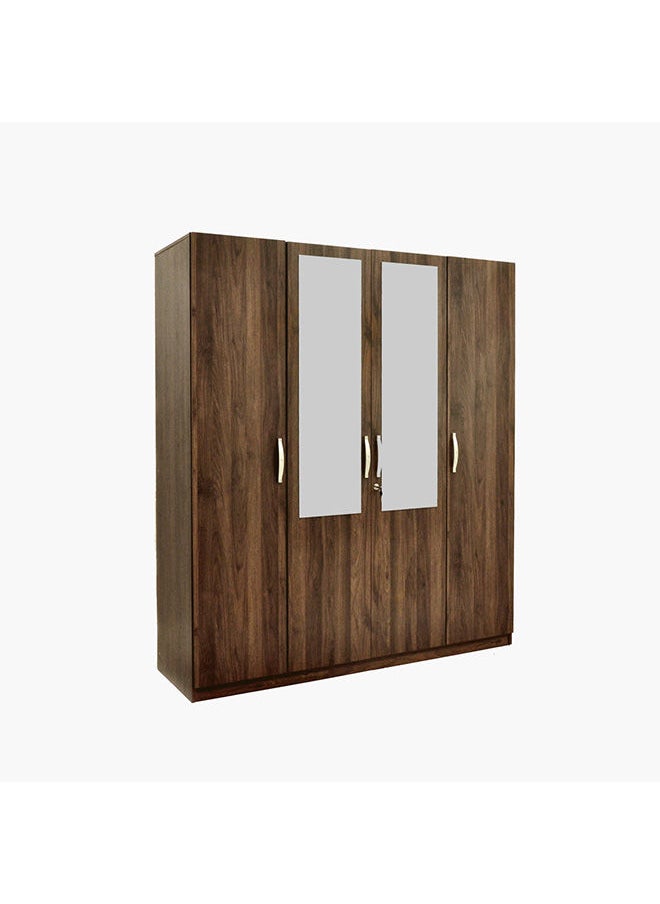 Home Box - Kulltorp Plus 4-Door Wardrobe With Mirror 52 x 182 x 160 cm - Image 1