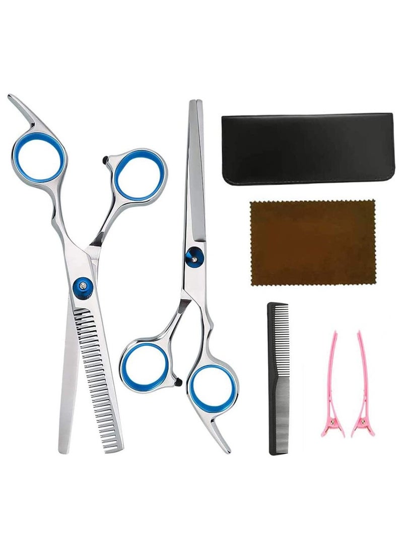 Excefore Professional Hair Fixer Set Hair Cutting Scissors Shears Barber Thinning Set Kit - Image 1
