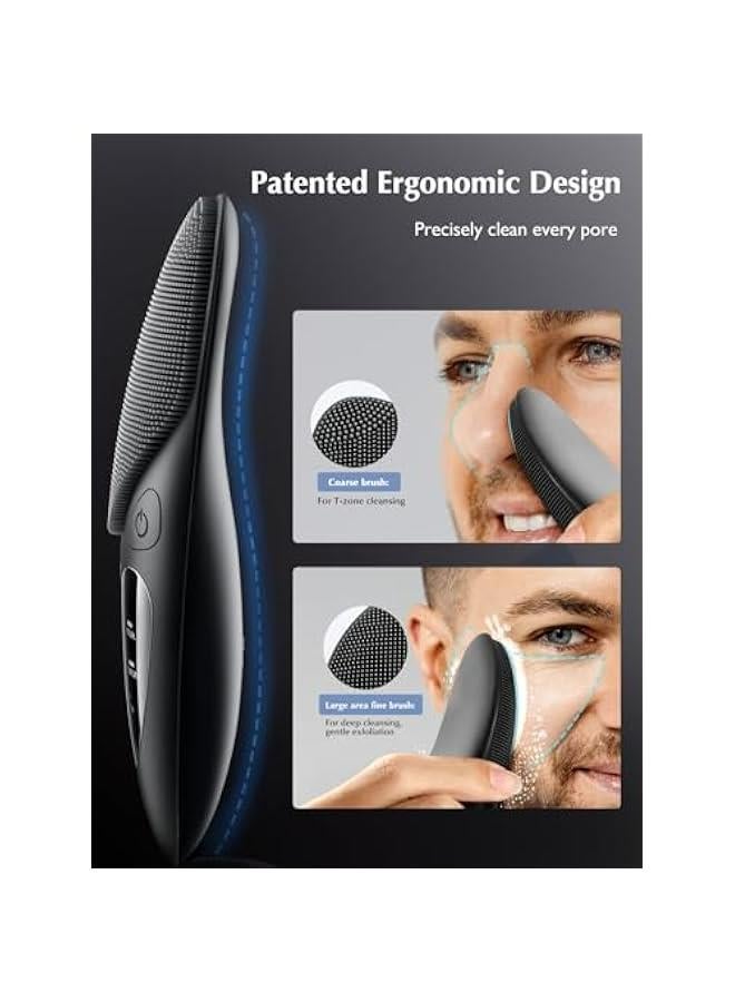 Generic Waterproof Rechargeable Electric Face Exfoliator Brush for Men and Women: 4 Cleansing Modes, Silicone Face Scrubber for Cleaning, Exfoliating, and Massaging  - Image 3