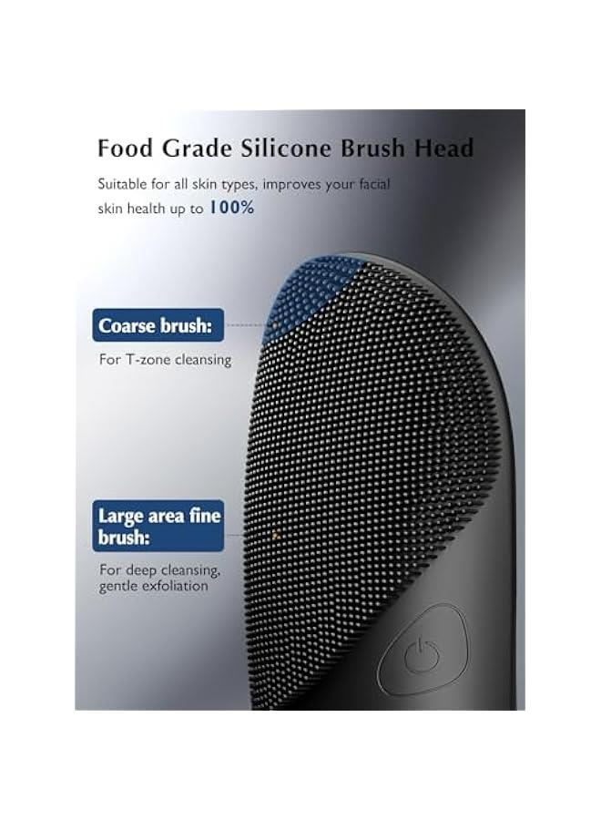 Generic Waterproof Rechargeable Electric Face Exfoliator Brush for Men and Women: 4 Cleansing Modes, Silicone Face Scrubber for Cleaning, Exfoliating, and Massaging  - Image 5