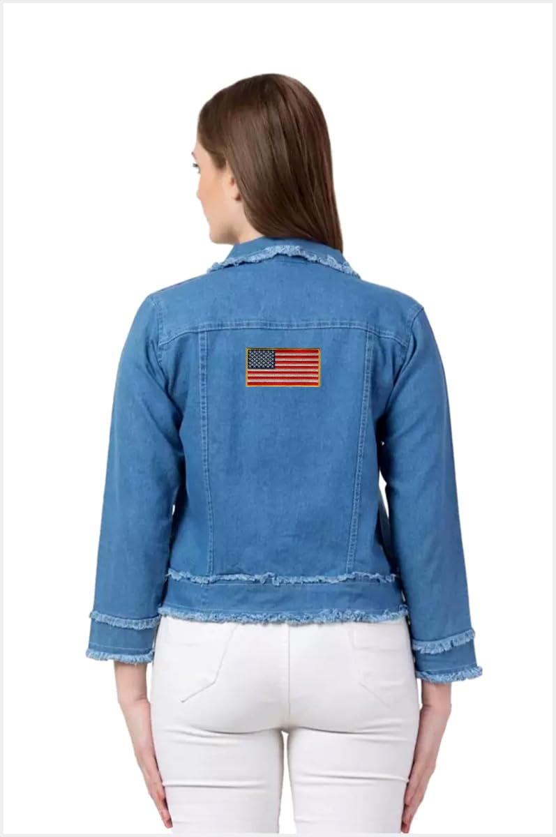Generic United States of America (US) Applique Flag Embroidered Sew-on Patch ; Size: 11.5cm x 6cm for Jackets, Caps, T-Shirts, Bags, Jeans, Pants, Outdoor Clothing ; Imported from Malaysia (1 Piece). (Code: M-20)  - Image 5