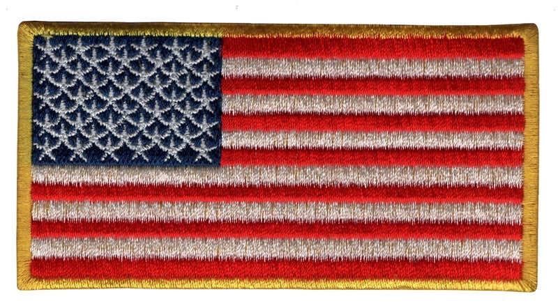 Generic United States of America (US) Applique Flag Embroidered Sew-on Patch ; Size: 11.5cm x 6cm for Jackets, Caps, T-Shirts, Bags, Jeans, Pants, Outdoor Clothing ; Imported from Malaysia (1 Piece). (Code: M-20)  - Image 1