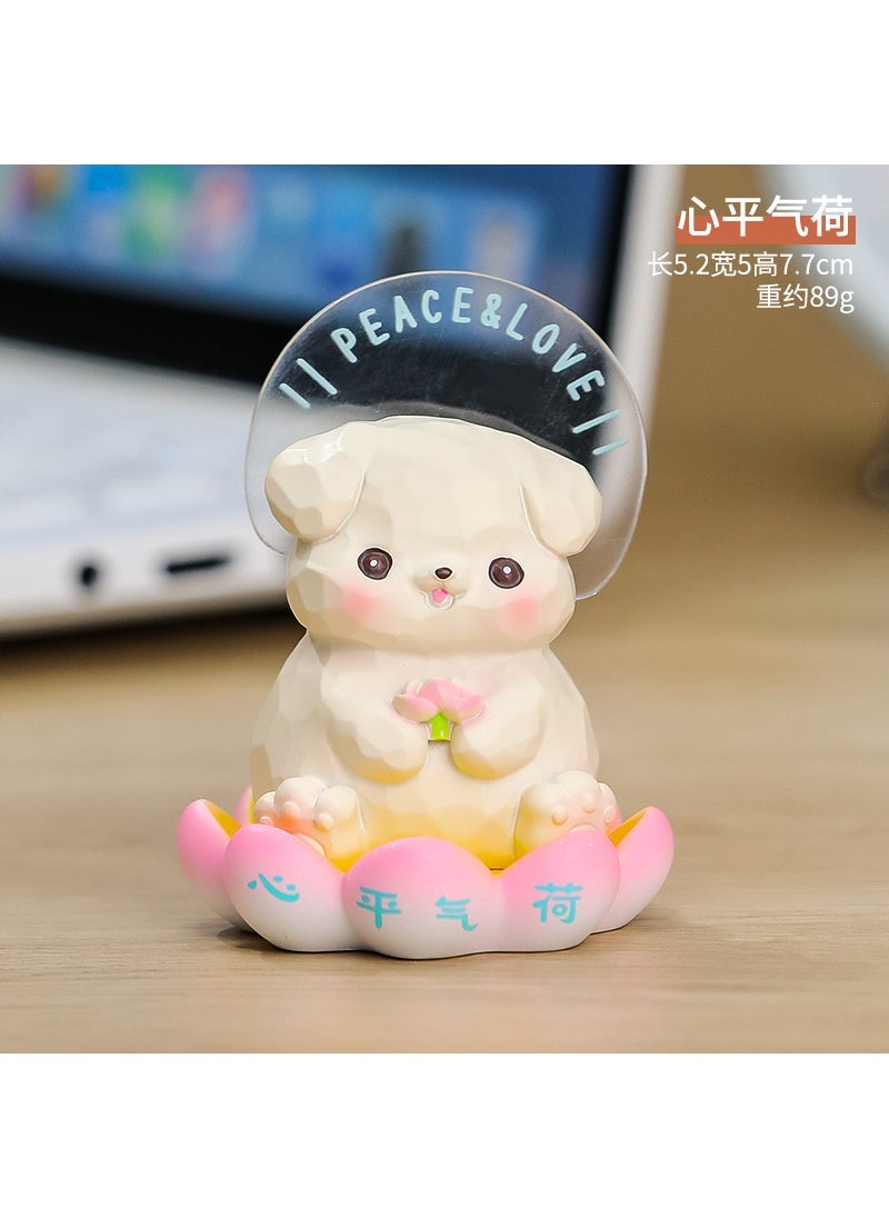 Cute Emotion Lotus Figurine Desk Decor Xinping Qi Lotus