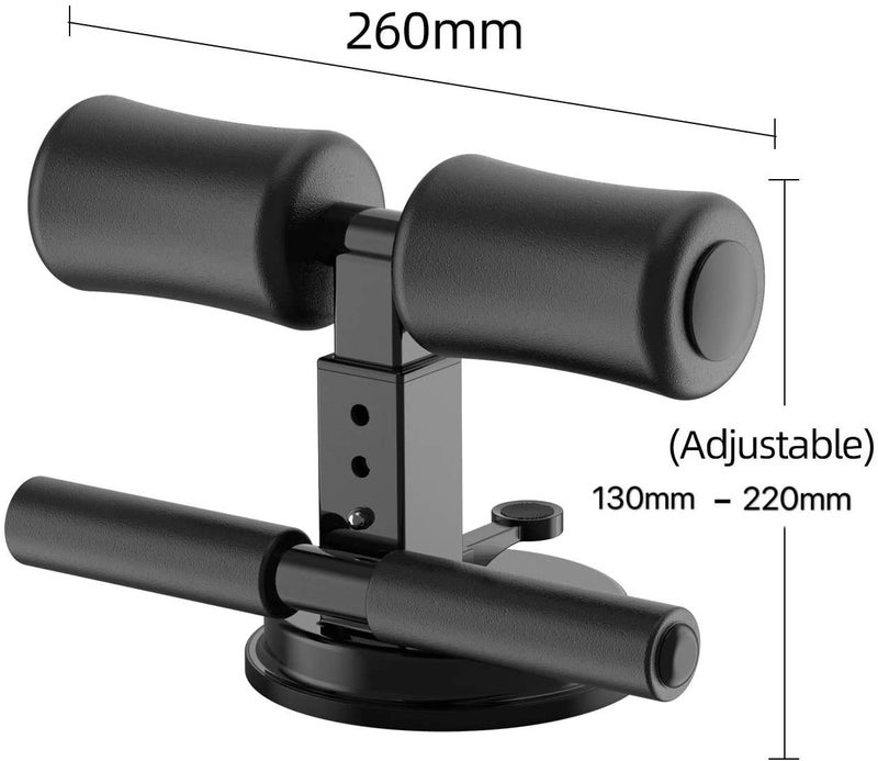 ZIVIK Sit-ups Assistant Device, Upgraded Sit-up Fitness Equipment Muscle Exercise Abdominal Device Portable Sit Up Bar with Foam Padded for Floor 3 Positions for Abs Home Workout(Black) - Image 4