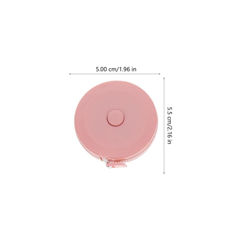 4Pcs Mini Flexible Tailor Measuring Tape Set 2M Retractable Soft Ruler White Pink Blue Green - Image 3