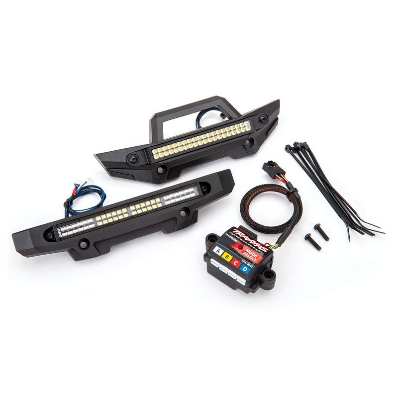 TRAXXAS مجموعة شريط إضاءة LED مقاوم للماء Traxxas 8990 مع وظائف تحكم عبر التطبيق ومكبر صوت لشاحنات ماكس RC الوحش بمقياس 1/10 - Image 1