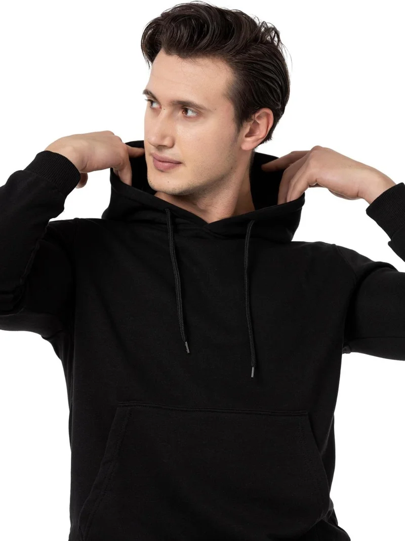 Scooter  Black Men's Hooded Basic Sweatshirt M1518TS