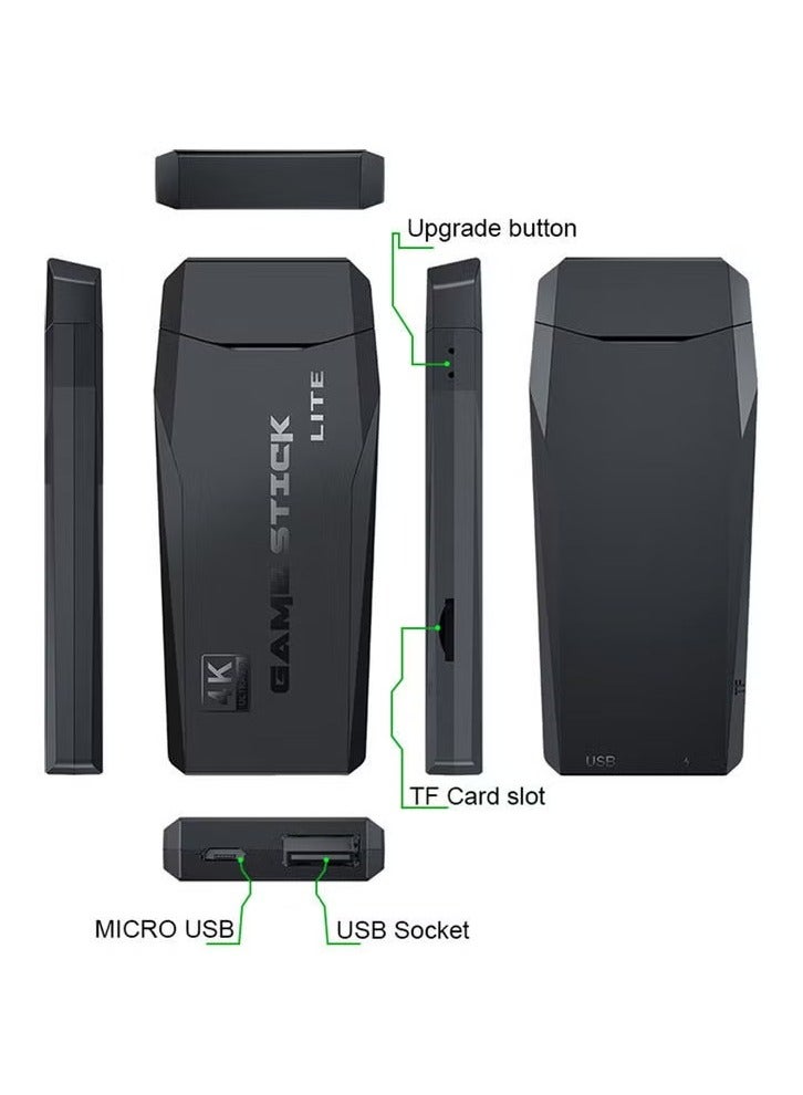 Game Console 4K HD Video Game Console 2.4G Dual Wireless Controller, Classic 64GB Retro TV Game Console 10000 Game Stick - Image 5