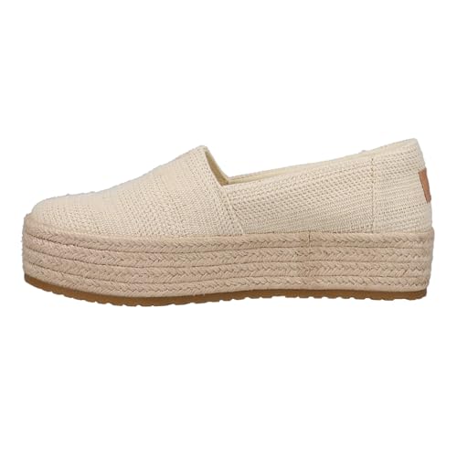 TOMS Valencia Natural Undyed Metallic Linen Stripe 9 B (M) - Image 3