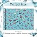 Geluode Colorful Butterfly Wrapping Paper Roll Luxury Metallic Blue Birthday Gift Wrap Papers for Birthday Baby Shower Kids Women Girls Mini Rolls 17x120 Inch - Image 4