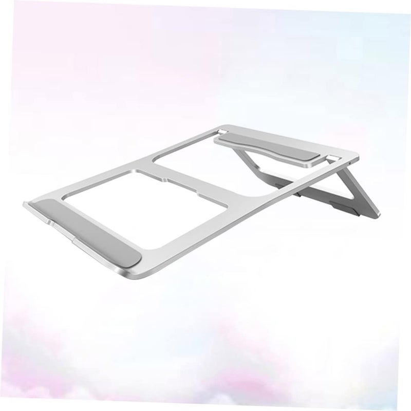 Laptop Ventilated Stand With Cooling Fan Aluminum Portable Holder For Desk Bed Travel - Image 5