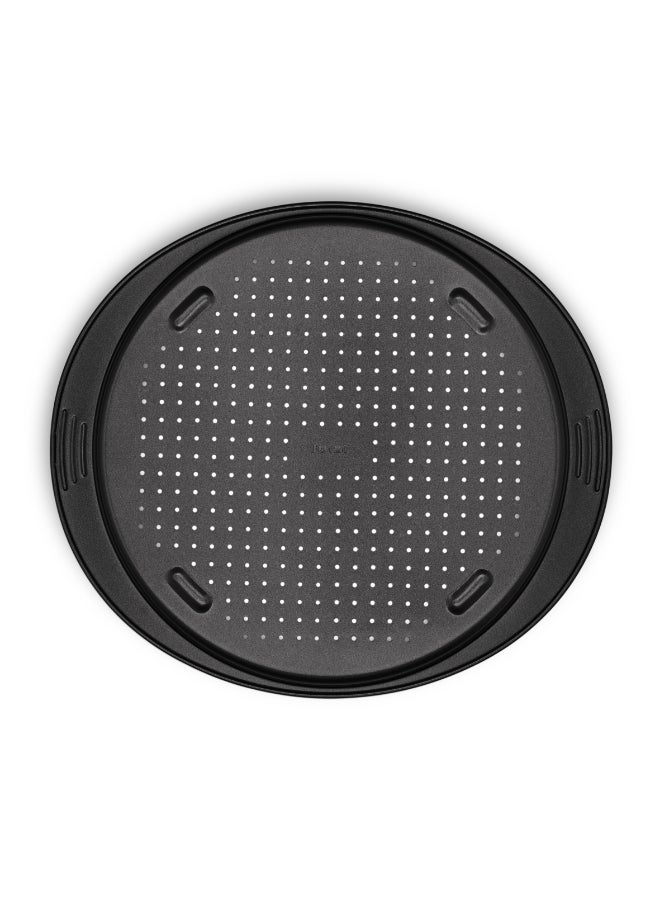 TEFAL Pizza Pan | Easy Grip Pizza Pan 34cm | Carbon Steel | Easy Handling | Large Handles | Non-Stick Coating | Easy Release | Easy Cleaning | Dark Grey | 2 Years Warranty | J1629045 Grey - Image 2