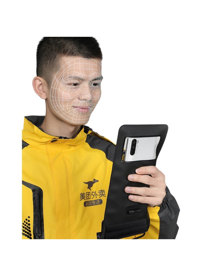 Stiger Waterproof Phone Pouch For Food Delivery Riders, Touchscreen Compatible, Rechargeable, Large Capacity, Swimming, Rafting, Neck Strap, Courier, Outdoor, Extra Large, Rainproof, Diving, Photography, Hot Springs, Universal - Image 3