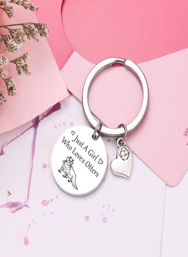 NOTHERS RSZOTW Sea Otters Keychain - Modern Animal Keychain for Unisex Adults & Women - Stainless Steel Otter Lover Gift - Sister, Girlfriend Key Chain - Image 5