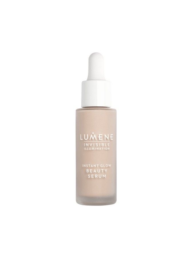 Lumene Invisible Illumination Instant Glow Beauty Serum Natural Finish Skin Brightening Face Serum Hydrating Foundation Tinted Serum With Pearlescent Pigments For Glowing Skin Light (30Ml) - Image 2
