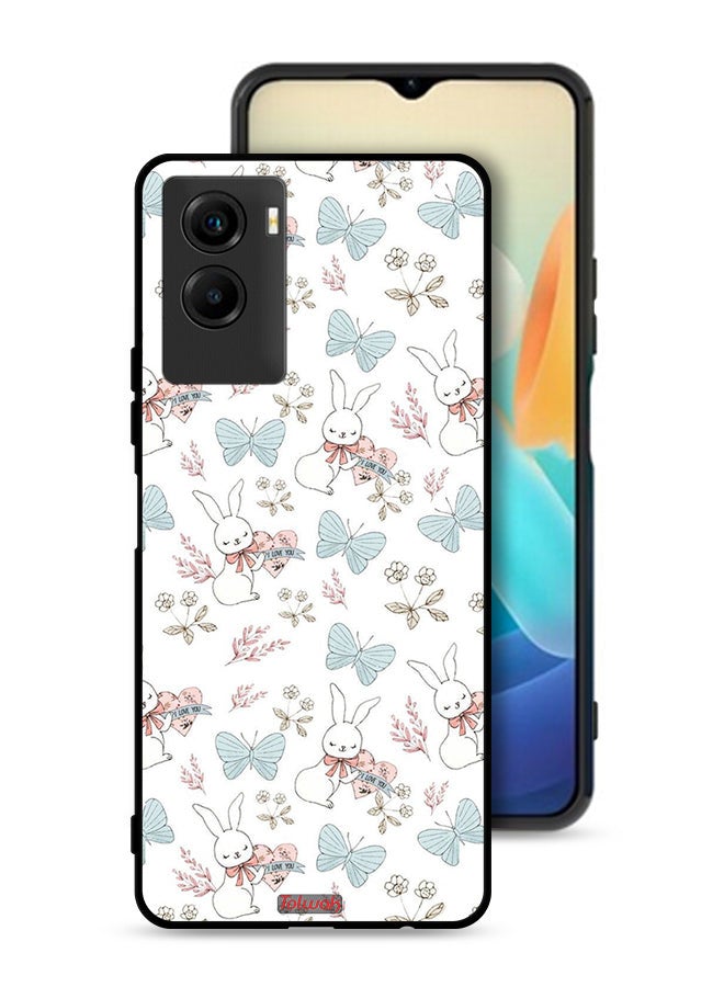 Tolwak Vivo Y55s 5G (2021) Protective Case Cover Rabbit And Butterflies - Image 1