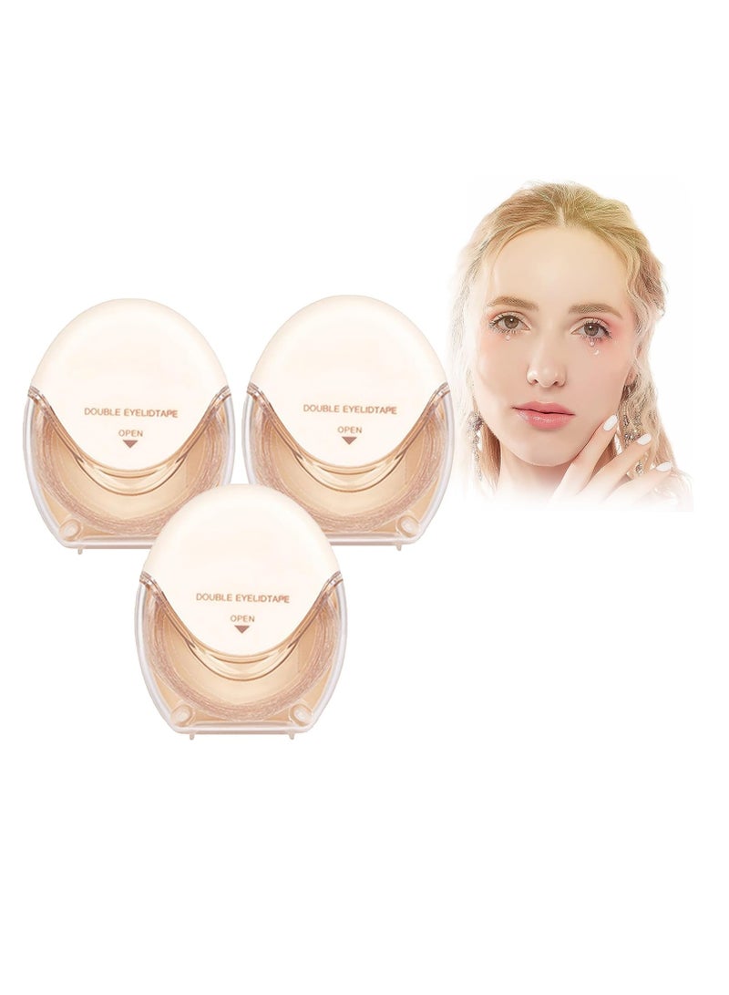 Eyelid Tape Invisible Double Eyelid Sticker Invisible Eye Lifting by Sticked Double Eyelidtape Waterproof Eyelid Lift With Strong Stickiness for Heavy Saggy Uneven Mono eyelids 3pcs - Image 1