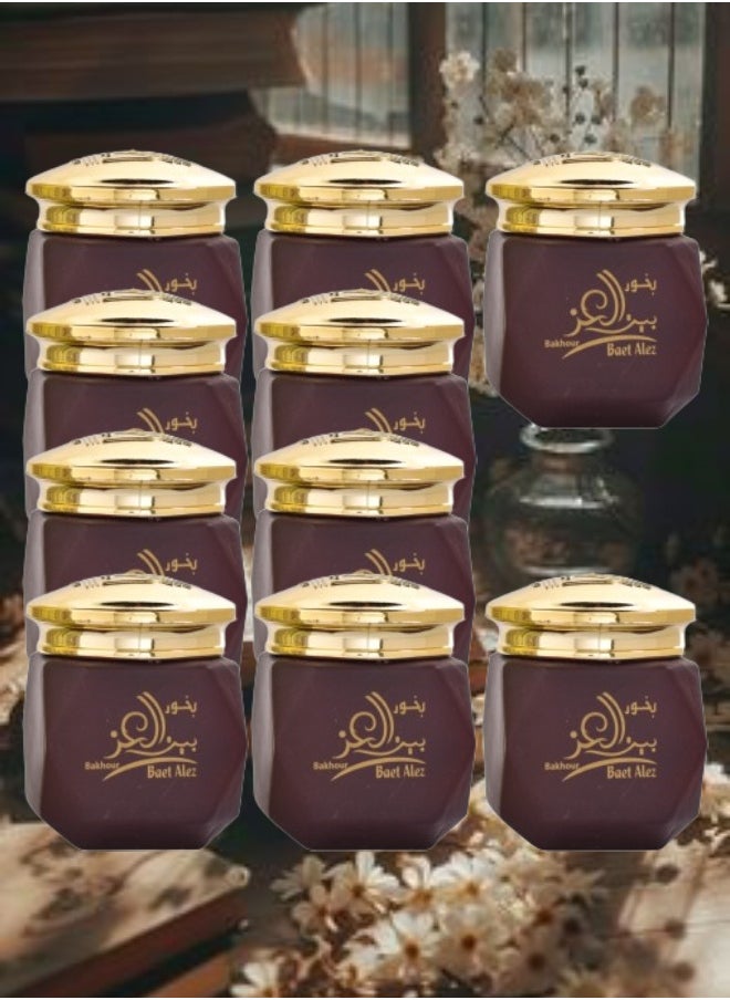 الماس للعطور 10 قطع بخور بيت العز 40 جرام  - Image 1