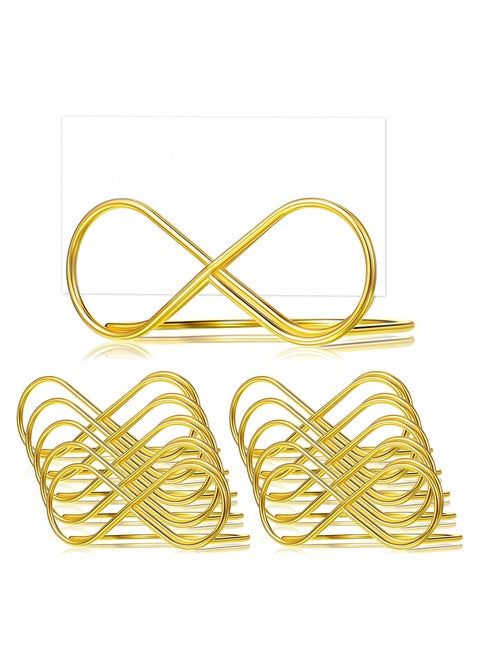 CMGTYYD Bow Shape Table Number Holder Stands Place Card Holder Metal Table Number Stands Name Setting Place Card Holders for Wedding Party Number Paper Menu 10 Pieces