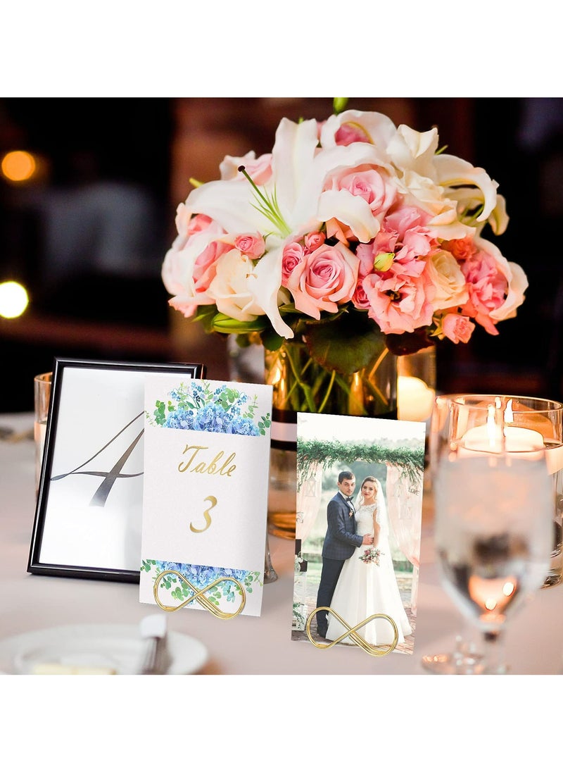 CMGTYYD Bow Shape Table Number Holder Stands Place Card Holder Metal Table Number Stands Name Setting Place Card Holders for Wedding Party Number Paper Menu 10 Pieces