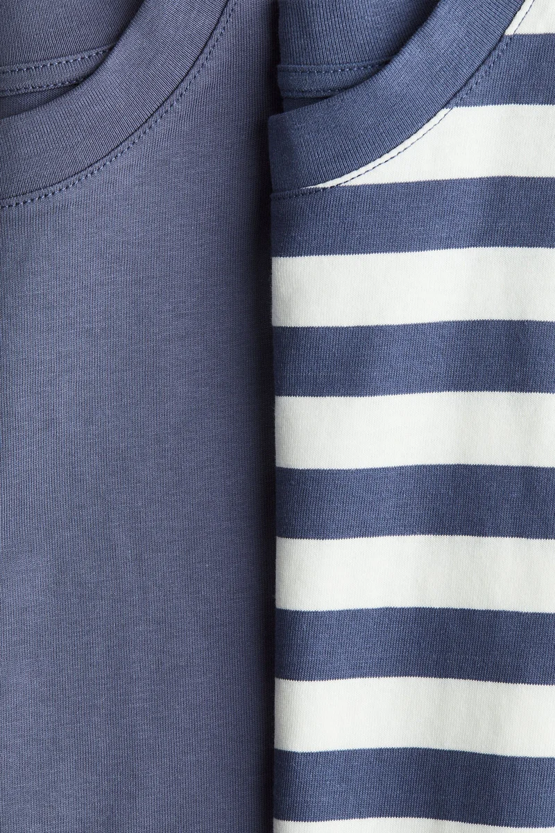 اتش اند ام تي-شيرت فضفاض - عبوة من قطعتين