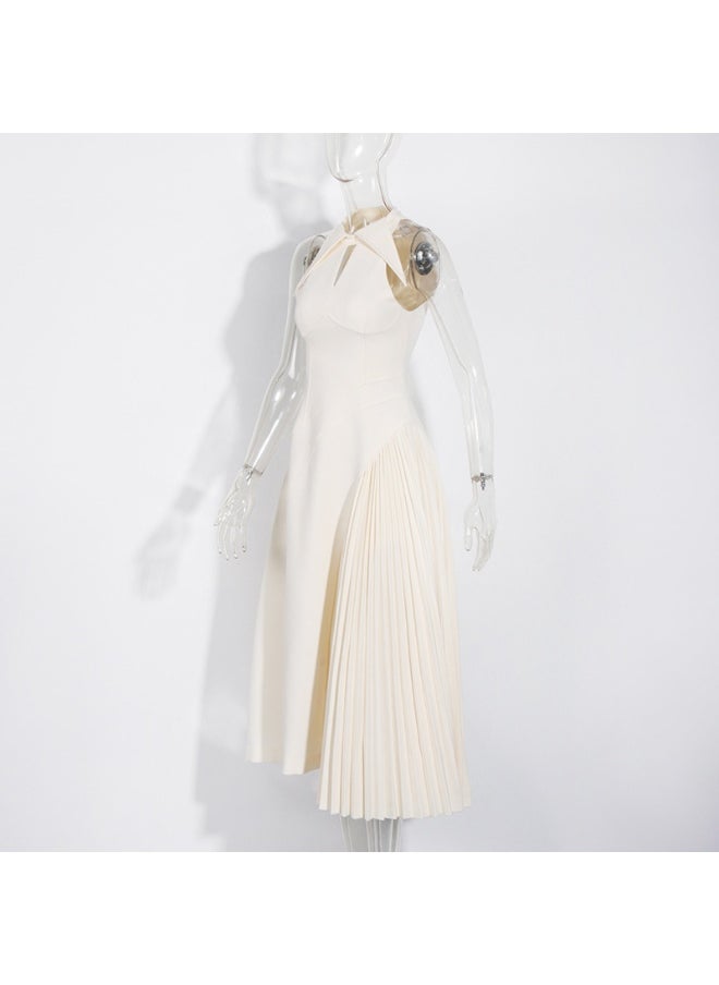 Madam Uniq Halter Pleated Midi Dress  - Image 3