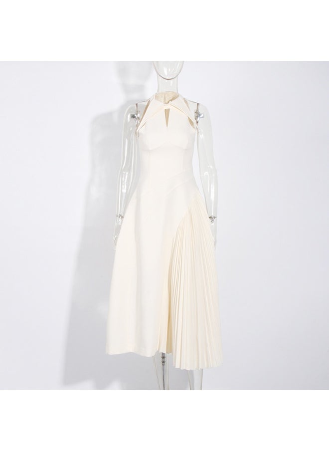 Madam Uniq Halter Pleated Midi Dress  - Image 2