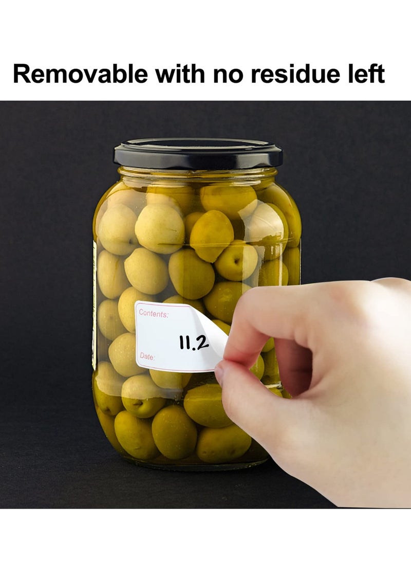 Zikra 200PCS Freezer Labels 6x3cm Frozen Food Labels Stickers Removable and Leaves no Residue When Off Labels for Storage Boxes Easy to Write for Refrigerator Freezer Box - Image 2