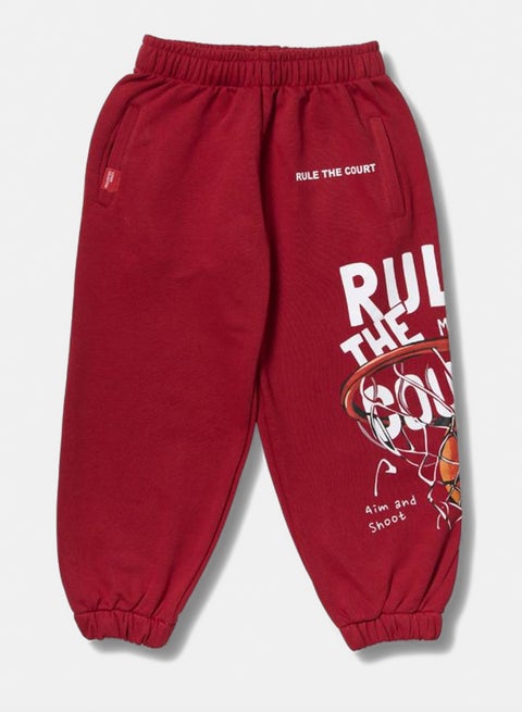 Kids Unisex Game Plan Red Sweatpants