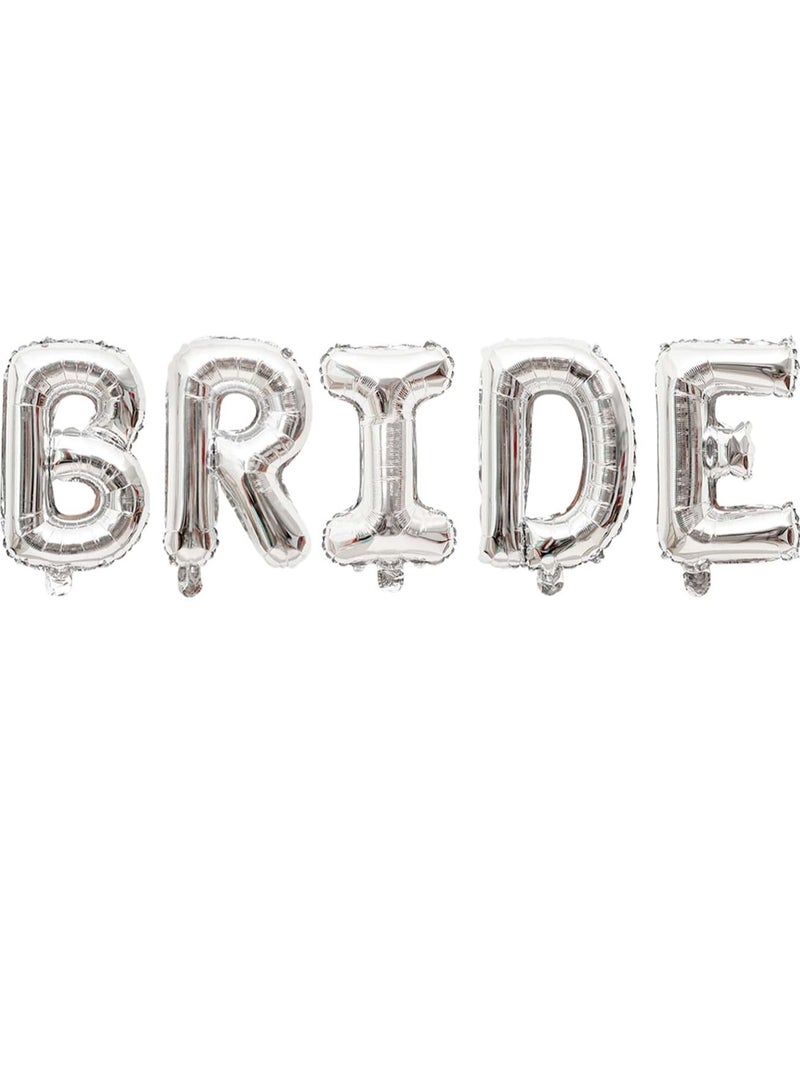 Bachelorette Party Decoration – Silver balloons with a golden wedding ring balloon that add an elegant touch to bridal showers and wedding day celebrations  - Image 4