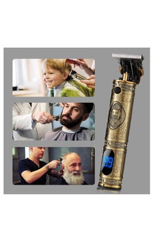 ACLIX Upgraded Hair Trimmer Beard Clippers for Men Professional USB Electric Hair Clippers for Hair Cutting Trimmers Cordless Outliner Zero Gaped LED Display (Hair Clippers for Men, GOLD 05)  - Image 4