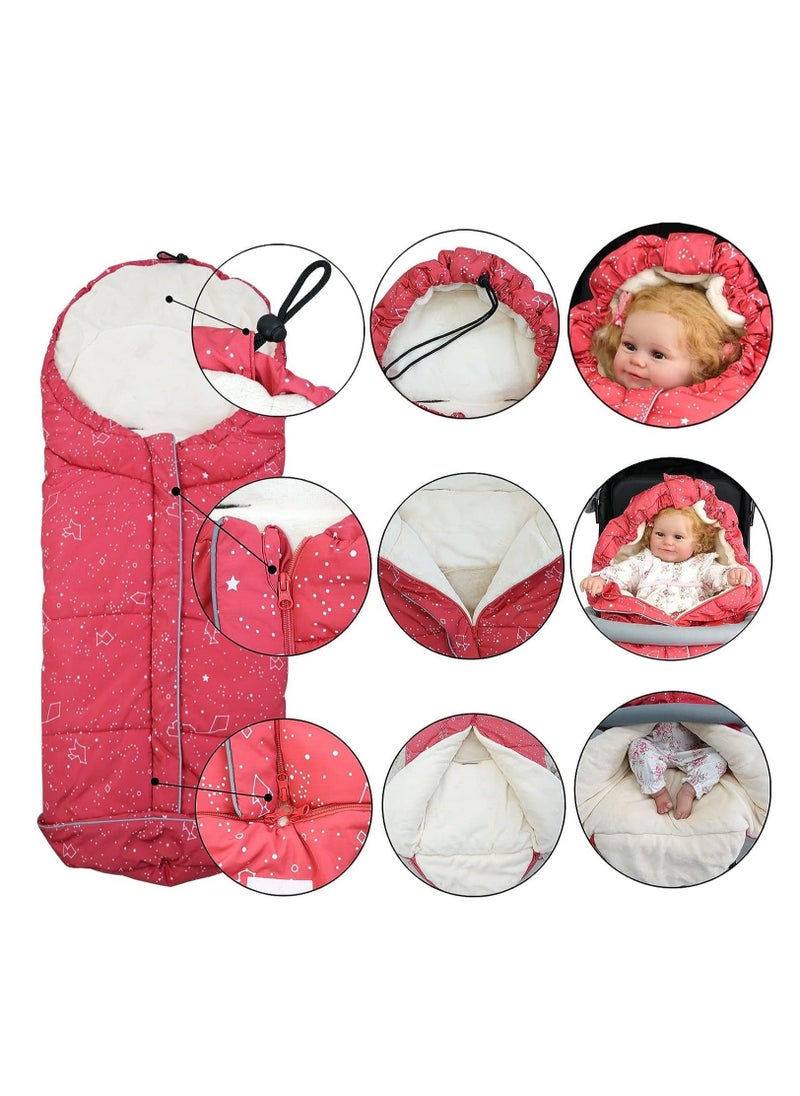 Stroller Sleeping Bag, Footmuff, Autumn Winter Thickened Baby Windproof and Kickproof Quilt Blanket, for Cart, Indoor Outdoor Holding 102 * 57CM Babies 0-36 Months - pzsku/Z533B16E37633A63A621DZ/45/_/1698663747/ac25229a-bb1b-4001-af18-a00dcb0e56c5