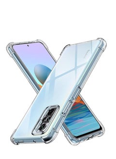 For Xiaomi Redmi Note 10s / Redmi Note 10 4g Silicone Case Transparent TPU Gorilla Anti-shock Protector Camera Shockproof Corners - Clear