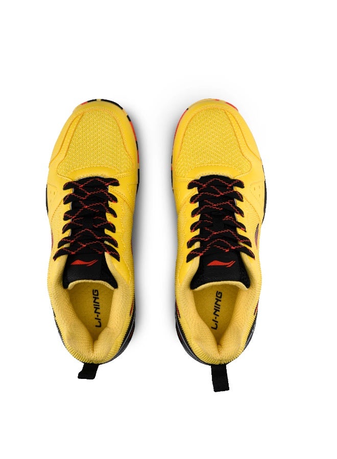 Li-Ning Lining Aero Flow Badminton Shoes Unisex-adult Non Marking Lightweight & Durable (Yellow/Black/Orange EUR- 44) 6937461100915 - Image 5