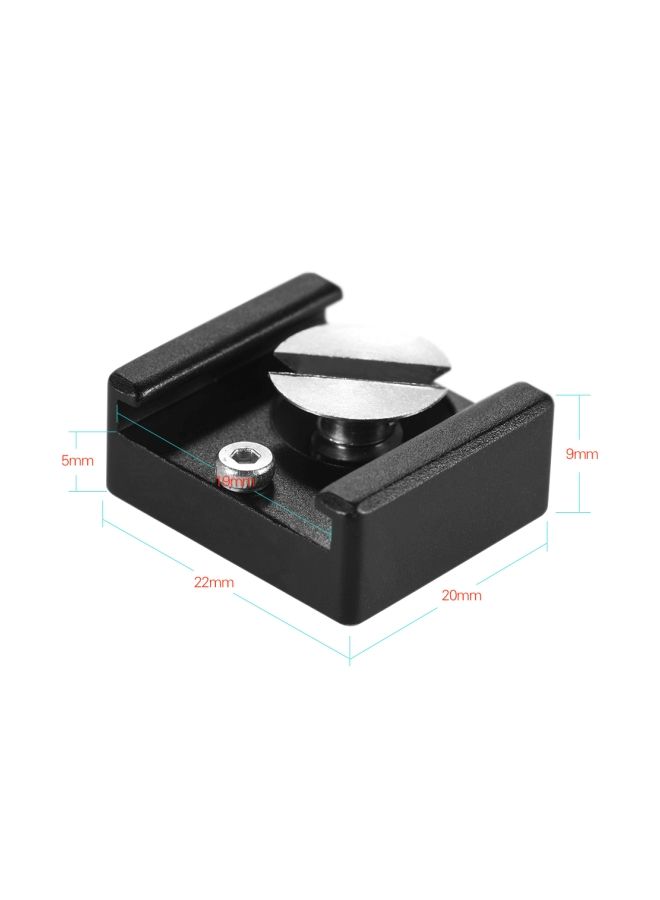 NIBEMINENT 1-Piece Mount Adapter Black/Silver  - Image 5