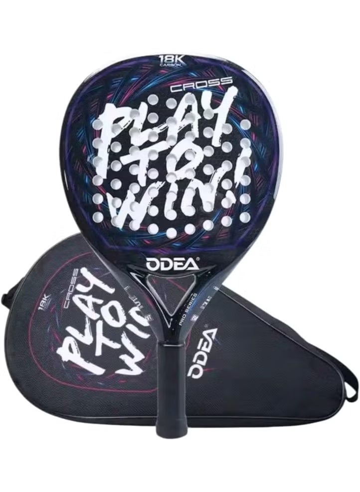 أوديا مضرب بادل أوديا كروس برو سيريز 18K من الكربون مع قلب ناعم EVA - Image 1