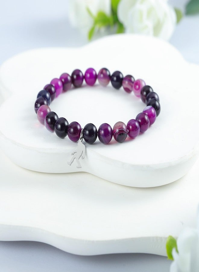 LIUANAN Sasquatch Gifts Bigfoot Gift Charm Bracelet for Women Bigfoot Spirit Jewelry Amethyst Gift for Natural Lovers Intuition Protection Crystal Gifts for Her Daughter Niece Birthday (Sasquatch) - Image 5