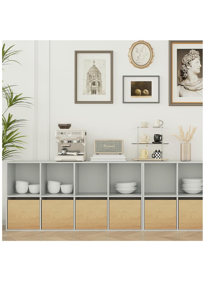 Chogori - Wooden 8-Cube Storage Organizer with Closed Back Panel, 11in Cube Shelf Opening, Bookshelf, Display Shelf,Closet Cabinet for Home and Office - Image 1