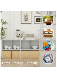 Chogori Wooden 8-Cube Storage Organizer with Closed Back Panel, 11in Cube Shelf Opening, Bookshelf, Display Shelf,Closet Cabinet for Home and Office  - Image 5