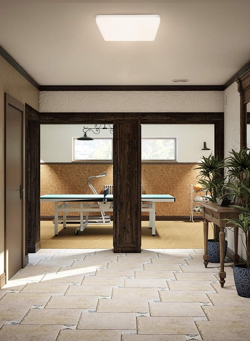 MAAS LED lamp with a rectangularr design and very thin, mounted on the wall, recessed LED ceiling lamp, 2400 lumens, 130 watts, white - Image 5