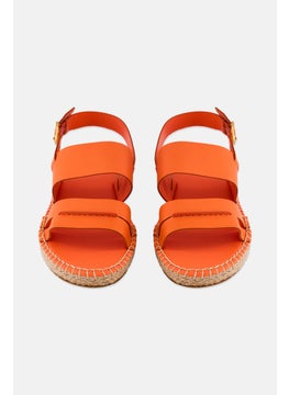 COLE HAAN Women Medium CF Tildean Adjustable Buckle Sandals, Orange  - Image 4