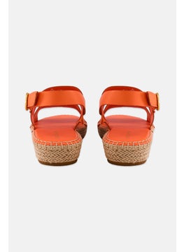 COLE HAAN Women Medium CF Tildean Adjustable Buckle Sandals, Orange  - Image 2