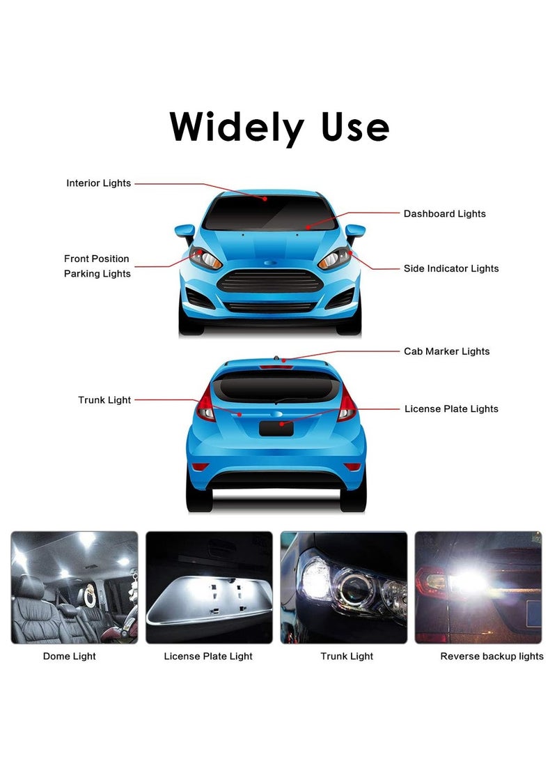 SPIDER - Super Bright LED Car Light Bulbs - 300% Brighter Than Halogens, Energy Efficient, Multipurpose for Interior and Exterior Car Lighting - Pack of 20 - Image 1