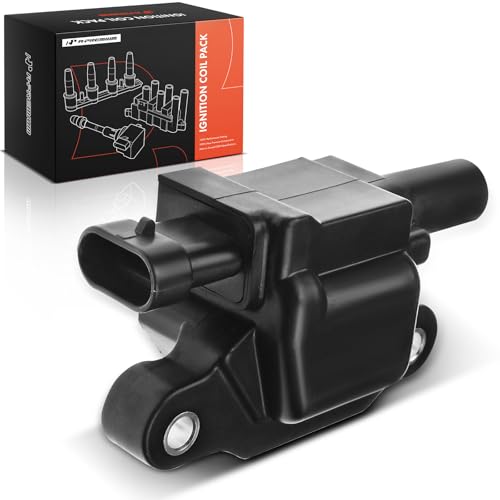 A-Premium Ignition Coil Pack (Square Coil) Compatible with Chevrolet Silverado 1500 GMC Sierra 1500 2014-2019 Yukon 2015-2018 - Image 1