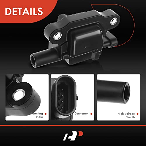 A-Premium Ignition Coil Pack (Square Coil) Compatible with Chevrolet Silverado 1500 GMC Sierra 1500 2014-2019 Yukon 2015-2018 - Image 5