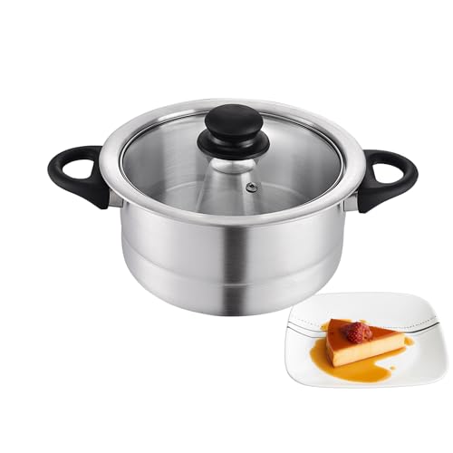 ARROYO Alunimun Flan Maker Double Boiler with Glass Lid 1.6 Liters/Baño de Maria - Image 1